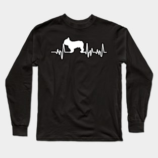 French Bulldog Heartbeat For Dog Lovers Long Sleeve T-Shirt